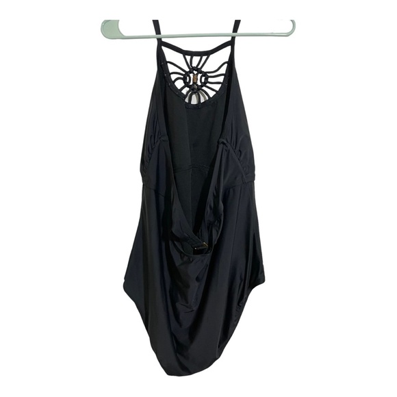 Playa Swim one piece black neck strap design back strap. 2X 18W 20W plus… - Picture 2 of 10